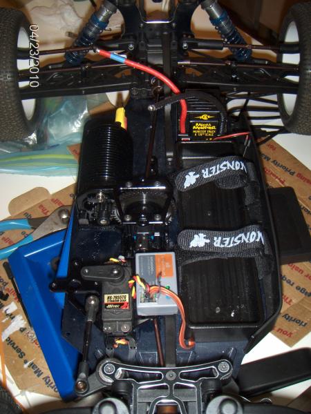 PURCHASED THE MMM AND THE SPEKTRUM AND ALMOST COMPLETE  AKA TIRES, NEU 1521 1Y, RCM XT8 CONVERSION , 7955 HITEC SERVO